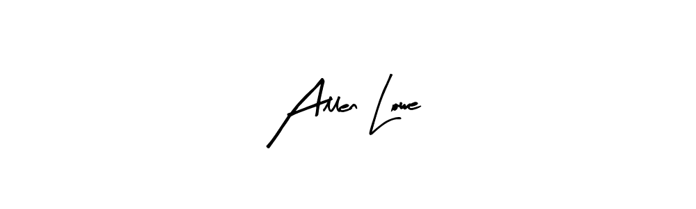 Allen Lowe stylish signature style. Best Handwritten Sign (Arty Signature) for my name. Handwritten Signature Collection Ideas for my name Allen Lowe. Allen Lowe signature style 8 images and pictures png