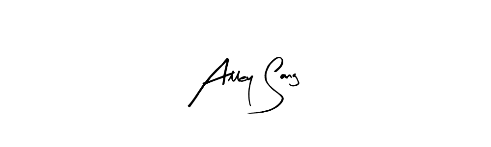 Create a beautiful signature design for name Alley Sang. With this signature (Arty Signature) fonts, you can make a handwritten signature for free. Alley Sang signature style 8 images and pictures png