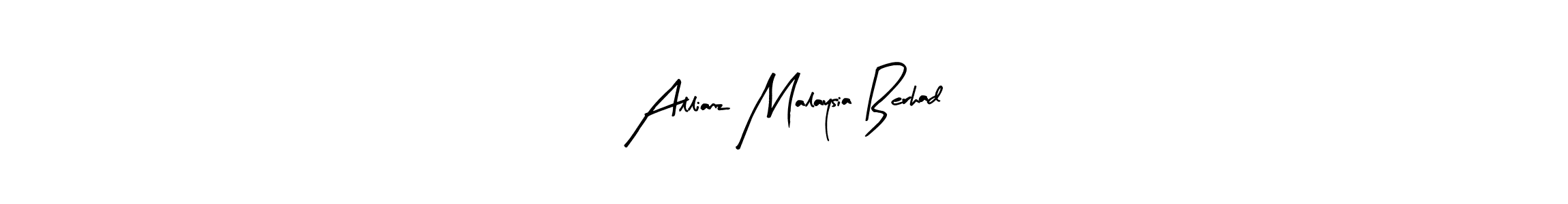 Create a beautiful signature design for name Allianz Malaysia Berhad. With this signature (Arty Signature) fonts, you can make a handwritten signature for free. Allianz Malaysia Berhad signature style 8 images and pictures png