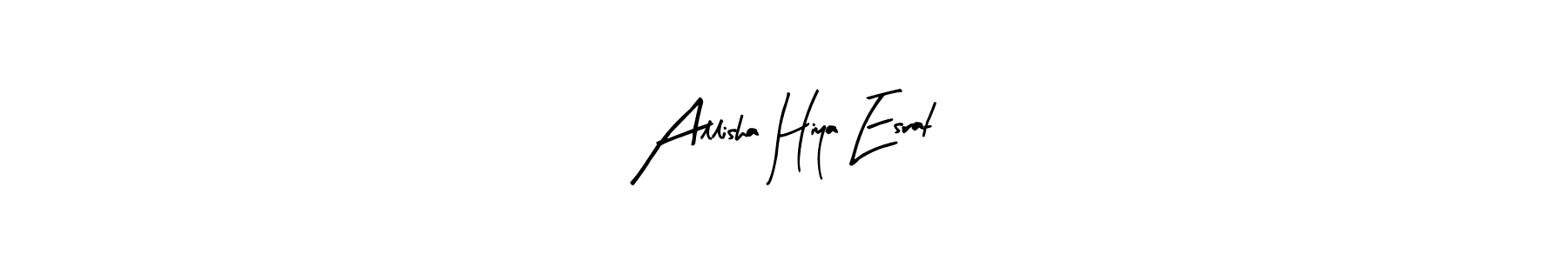 This is the best signature style for the Allisha Hiya Esrat name. Also you like these signature font (Arty Signature). Mix name signature. Allisha Hiya Esrat signature style 8 images and pictures png