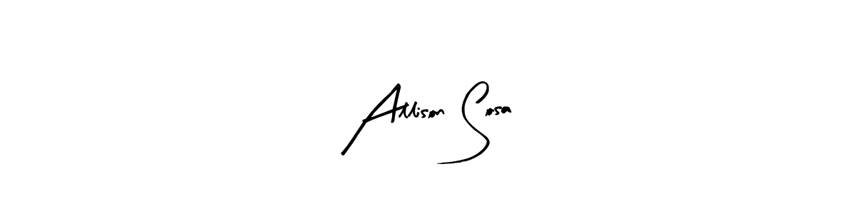 How to Draw Allison Sosa signature style? Arty Signature is a latest design signature styles for name Allison Sosa. Allison Sosa signature style 8 images and pictures png