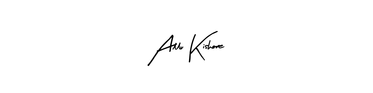 Here are the top 10 professional signature styles for the name Allu Kishore. These are the best autograph styles you can use for your name. Allu Kishore signature style 8 images and pictures png