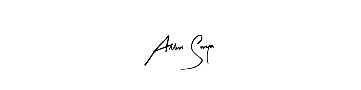 Here are the top 10 professional signature styles for the name Alluri Surya. These are the best autograph styles you can use for your name. Alluri Surya signature style 8 images and pictures png