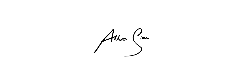 Similarly Arty Signature is the best handwritten signature design. Signature creator online .You can use it as an online autograph creator for name Allve Siam. Allve Siam signature style 8 images and pictures png