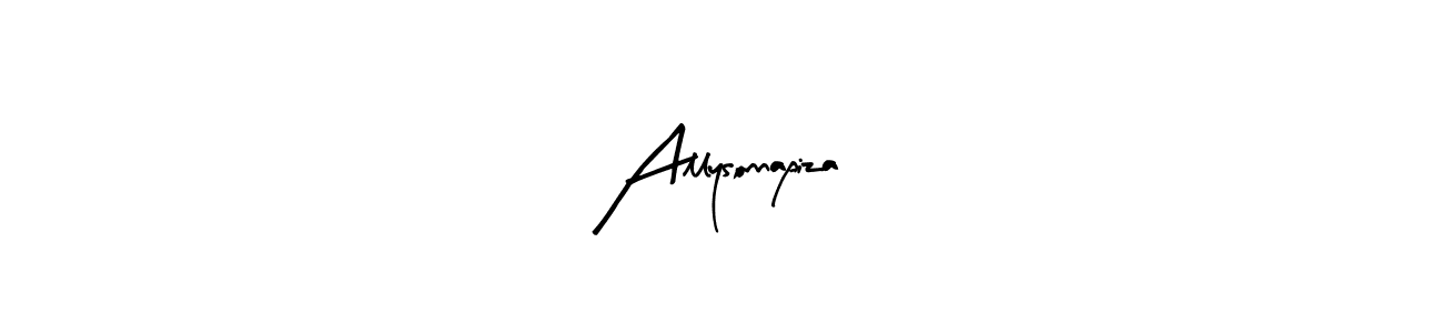 How to make Allysonnapiza signature? Arty Signature is a professional autograph style. Create handwritten signature for Allysonnapiza name. Allysonnapiza signature style 8 images and pictures png