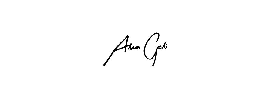 Similarly Arty Signature is the best handwritten signature design. Signature creator online .You can use it as an online autograph creator for name Alma Geli. Alma Geli signature style 8 images and pictures png