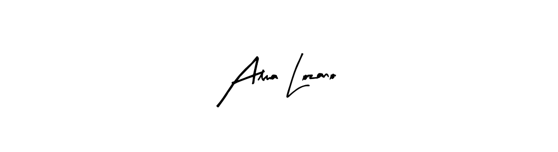 Alma Lozano stylish signature style. Best Handwritten Sign (Arty Signature) for my name. Handwritten Signature Collection Ideas for my name Alma Lozano. Alma Lozano signature style 8 images and pictures png