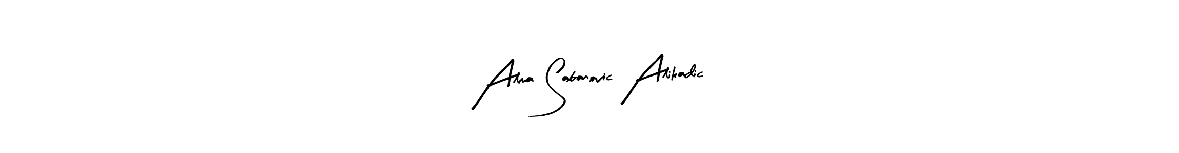 How to make Alma Sabanovic Alikadic signature? Arty Signature is a professional autograph style. Create handwritten signature for Alma Sabanovic Alikadic name. Alma Sabanovic Alikadic signature style 8 images and pictures png