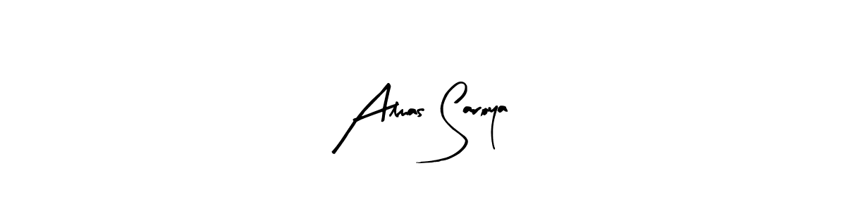 How to make Almas Saroya signature? Arty Signature is a professional autograph style. Create handwritten signature for Almas Saroya name. Almas Saroya signature style 8 images and pictures png