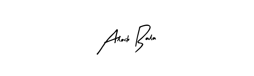 Alock Bala stylish signature style. Best Handwritten Sign (Arty Signature) for my name. Handwritten Signature Collection Ideas for my name Alock Bala. Alock Bala signature style 8 images and pictures png
