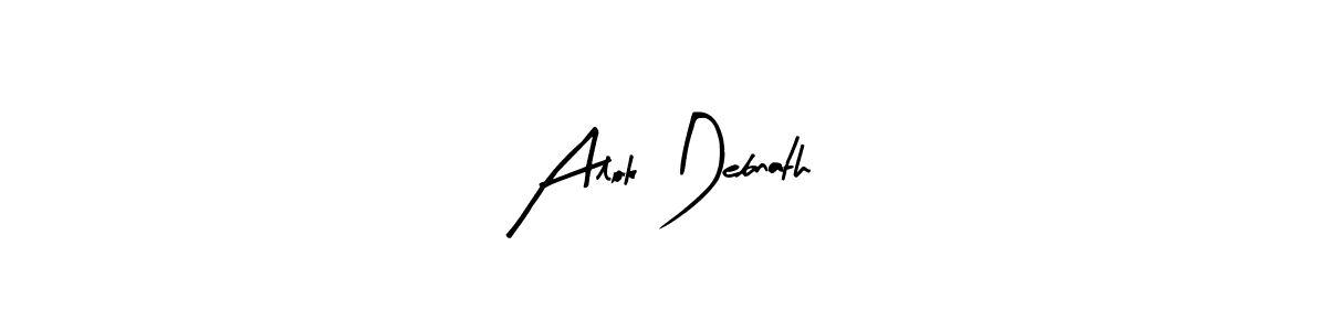 Make a beautiful signature design for name Alok Debnath. With this signature (Arty Signature) style, you can create a handwritten signature for free. Alok Debnath signature style 8 images and pictures png
