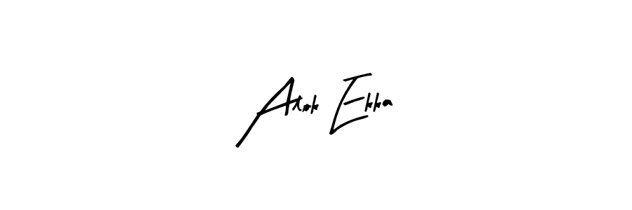 How to make Alok Ekka name signature. Use Arty Signature style for creating short signs online. This is the latest handwritten sign. Alok Ekka signature style 8 images and pictures png