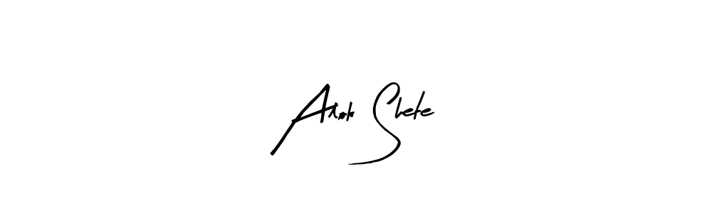 Use a signature maker to create a handwritten signature online. With this signature software, you can design (Arty Signature) your own signature for name Alok Shete. Alok Shete signature style 8 images and pictures png