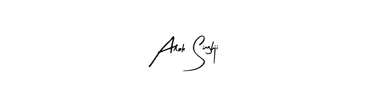 You can use this online signature creator to create a handwritten signature for the name Alok Singhji. This is the best online autograph maker. Alok Singhji signature style 8 images and pictures png