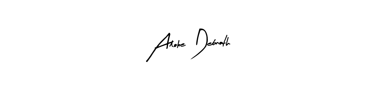 if you are searching for the best signature style for your name Aloke Debnath. so please give up your signature search. here we have designed multiple signature styles  using Arty Signature. Aloke Debnath signature style 8 images and pictures png