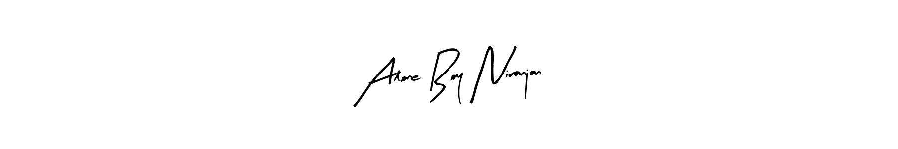 Design your own signature with our free online signature maker. With this signature software, you can create a handwritten (Arty Signature) signature for name Alone Boy Niranjan. Alone Boy Niranjan signature style 8 images and pictures png
