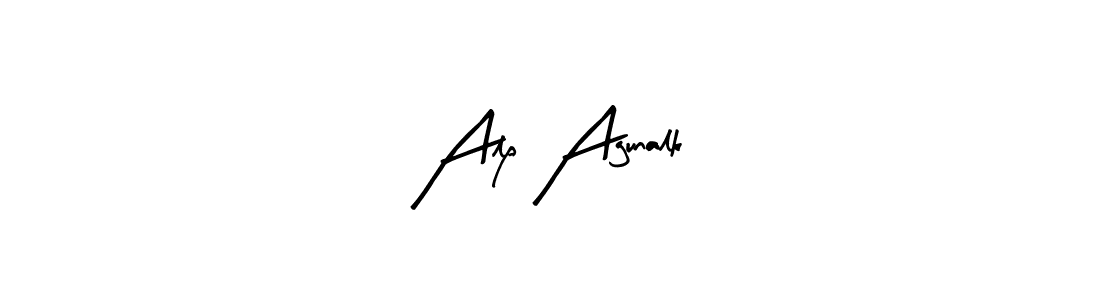 How to make Alp Agunalk signature? Arty Signature is a professional autograph style. Create handwritten signature for Alp Agunalk name. Alp Agunalk signature style 8 images and pictures png