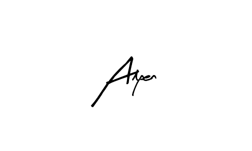 How to make Alpen name signature. Use Arty Signature style for creating short signs online. This is the latest handwritten sign. Alpen signature style 8 images and pictures png