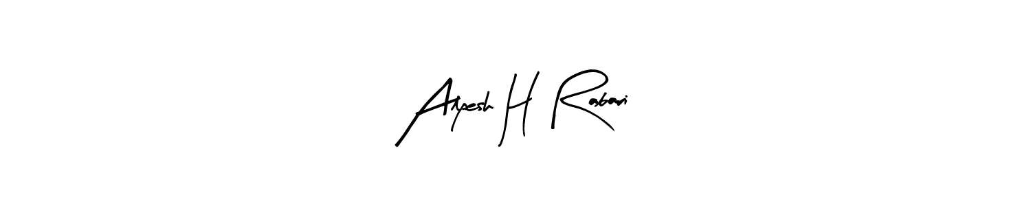 Make a beautiful signature design for name Alpesh H Rabari. Use this online signature maker to create a handwritten signature for free. Alpesh H Rabari signature style 8 images and pictures png