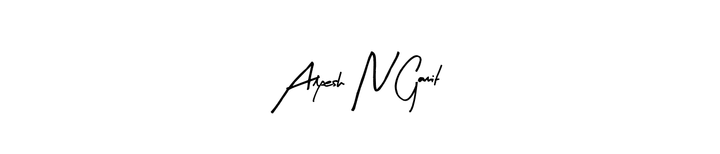 Make a short Alpesh N Gamit signature style. Manage your documents anywhere anytime using Arty Signature. Create and add eSignatures, submit forms, share and send files easily. Alpesh N Gamit signature style 8 images and pictures png