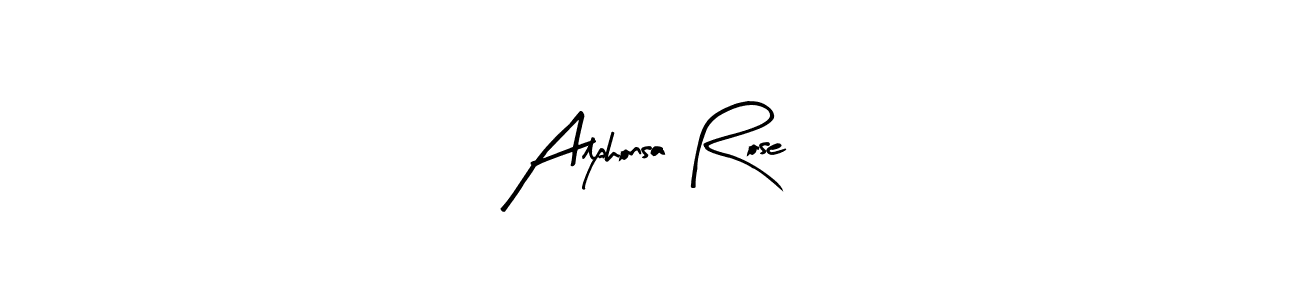 Use a signature maker to create a handwritten signature online. With this signature software, you can design (Arty Signature) your own signature for name Alphonsa Rose. Alphonsa Rose signature style 8 images and pictures png