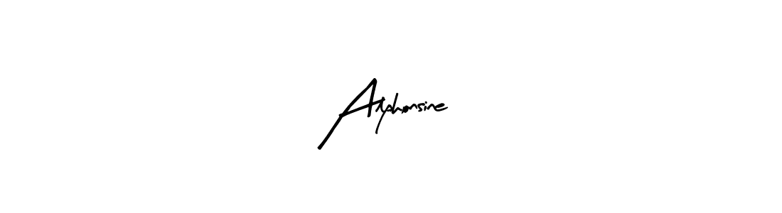 How to make Alphonsine  signature? Arty Signature is a professional autograph style. Create handwritten signature for Alphonsine  name. Alphonsine  signature style 8 images and pictures png