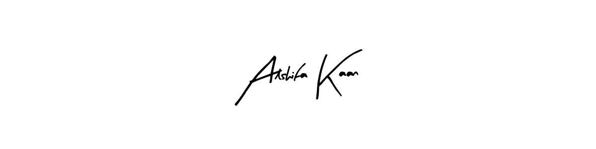 Also You can easily find your signature by using the search form. We will create Alshifa Kaan name handwritten signature images for you free of cost using Arty Signature sign style. Alshifa Kaan signature style 8 images and pictures png