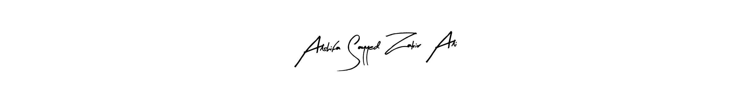 It looks lik you need a new signature style for name Alshifa Sayyed Zakir Ali. Design unique handwritten (Arty Signature) signature with our free signature maker in just a few clicks. Alshifa Sayyed Zakir Ali signature style 8 images and pictures png