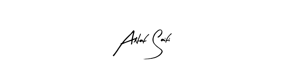The best way (Arty Signature) to make a short signature is to pick only two or three words in your name. The name Altaf Saifi include a total of six letters. For converting this name. Altaf Saifi signature style 8 images and pictures png