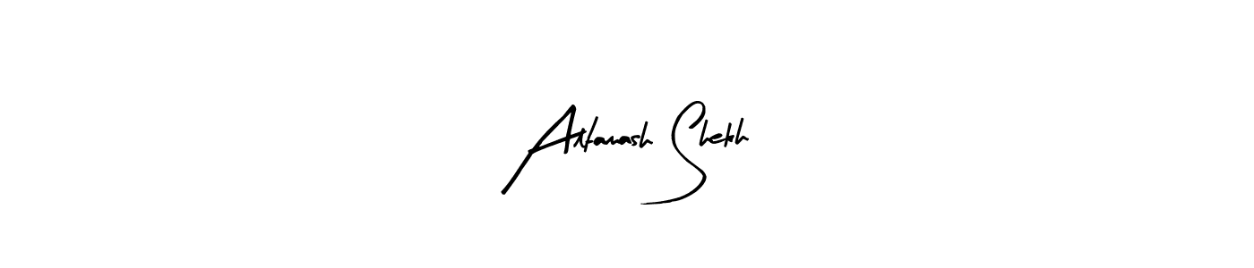 The best way (Arty Signature) to make a short signature is to pick only two or three words in your name. The name Altamash Shekh include a total of six letters. For converting this name. Altamash Shekh signature style 8 images and pictures png