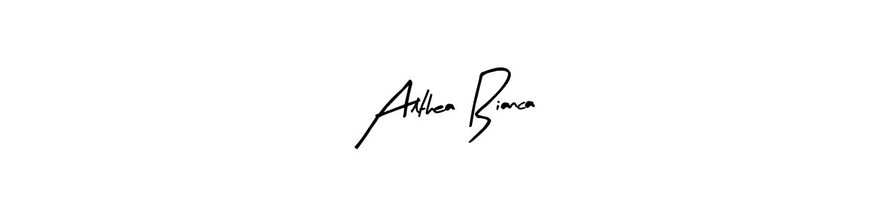 Create a beautiful signature design for name Althea Bianca. With this signature (Arty Signature) fonts, you can make a handwritten signature for free. Althea Bianca signature style 8 images and pictures png