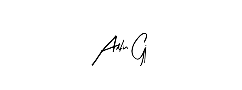 Design your own signature with our free online signature maker. With this signature software, you can create a handwritten (Arty Signature) signature for name Altin Gj. Altin Gj signature style 8 images and pictures png