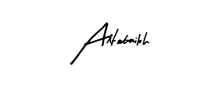 Create your official email sign-off with Altobaikh name in Arty Signature style. Crisp, clean, and perfectly legible across all screens. Altobaikh signature style 8 images and pictures png