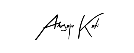 The best way (Arty Signature) to make a short signature is to pick only two or three words in your name. For converting this name Alugoju Koti. Alugoju Koti signature style 8 images and pictures png