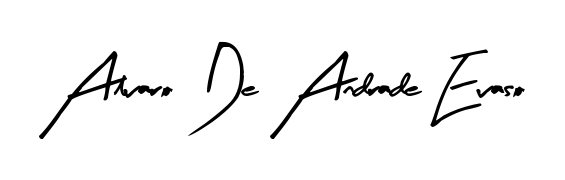 Give your name Alvaro De Andrade Evaso an exquisite flair with the Arty Signature script font. Ideal for contracts, resumes, and formal letterheads. Alvaro De Andrade Evaso signature style 8 images and pictures png