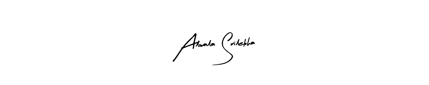 Design your own signature with our free online signature maker. With this signature software, you can create a handwritten (Arty Signature) signature for name Alwala Srilekha. Alwala Srilekha signature style 8 images and pictures png
