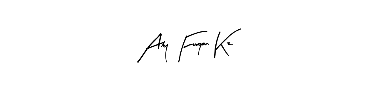 Also we have Aly Furqan Kz name is the best signature style. Create professional handwritten signature collection using Arty Signature autograph style. Aly Furqan Kz signature style 8 images and pictures png