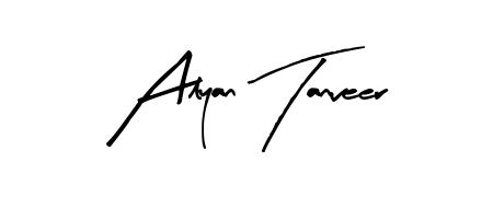 Create a personalized artistic stamp with Alyan Tanveer in Arty Signature font. Perfect for visual artists, designers, and influencers. Alyan Tanveer signature style 8 images and pictures png