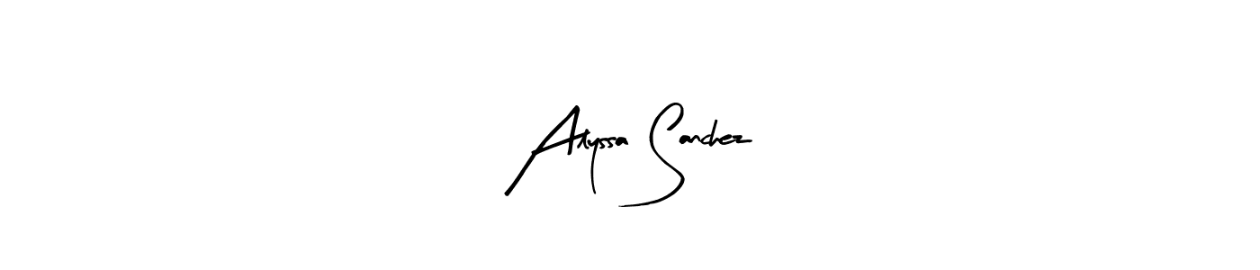 Once you've used our free online signature maker to create your best signature Arty Signature style, it's time to enjoy all of the benefits that Alyssa Sanchez name signing documents. Alyssa Sanchez signature style 8 images and pictures png