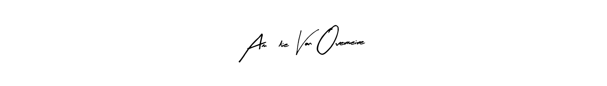 Create a beautiful signature design for name AmÉlie Van Overmeire. With this signature (Arty Signature) fonts, you can make a handwritten signature for free. AmÉlie Van Overmeire signature style 8 images and pictures png