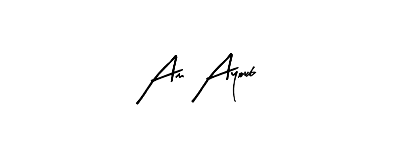 Am Ayoub stylish signature style. Best Handwritten Sign (Arty Signature) for my name. Handwritten Signature Collection Ideas for my name Am Ayoub. Am Ayoub signature style 8 images and pictures png