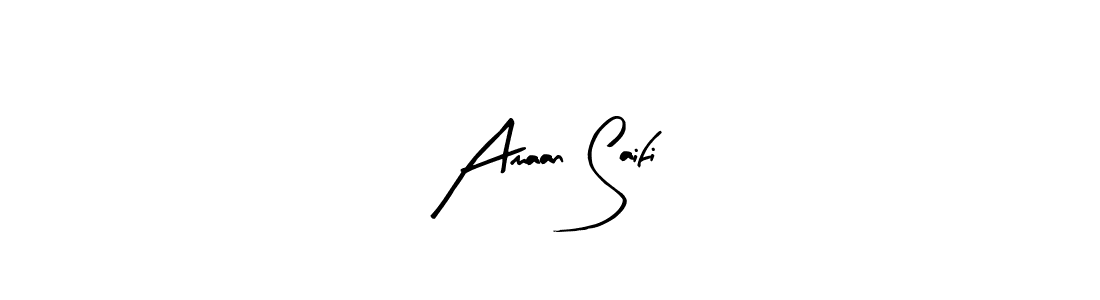 You can use this online signature creator to create a handwritten signature for the name Amaan Saifi. This is the best online autograph maker. Amaan Saifi signature style 8 images and pictures png