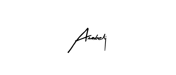 The best way (Arty Signature) to make a short signature is to pick only two or three words in your name. The name Amabelj include a total of six letters. For converting this name. Amabelj signature style 8 images and pictures png