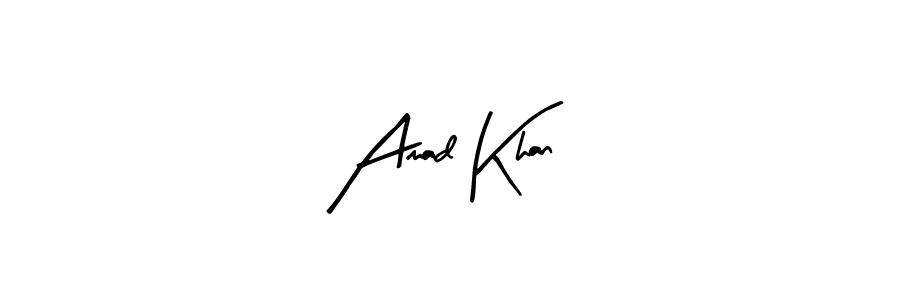 Create a beautiful signature design for name Amad Khan. With this signature (Arty Signature) fonts, you can make a handwritten signature for free. Amad Khan signature style 8 images and pictures png