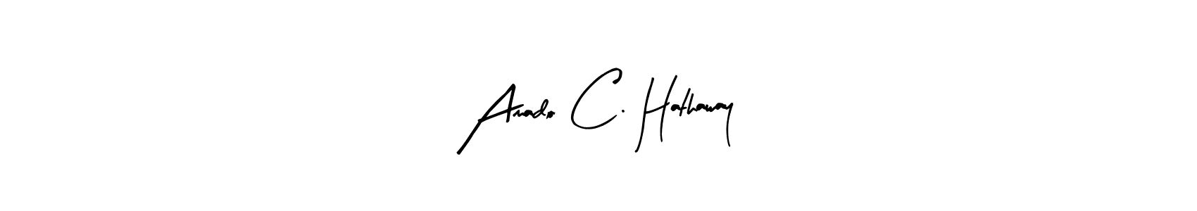 It looks lik you need a new signature style for name Amado C. Hathaway. Design unique handwritten (Arty Signature) signature with our free signature maker in just a few clicks. Amado C. Hathaway signature style 8 images and pictures png