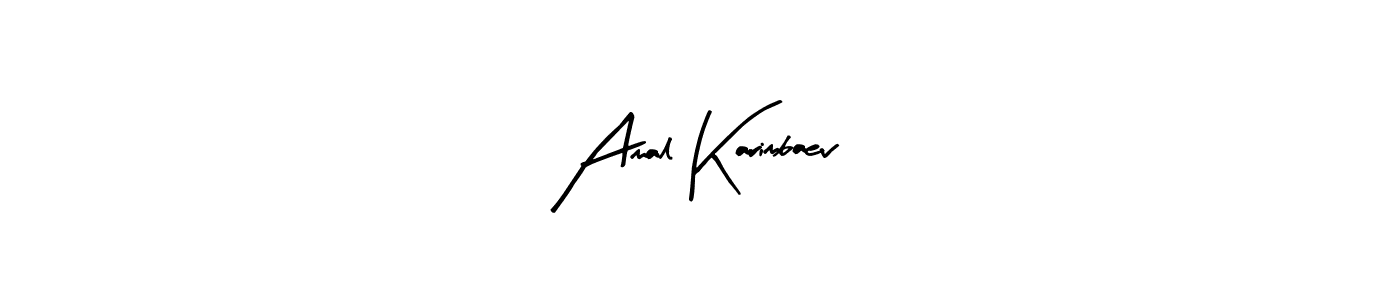 Amal Karimbaev stylish signature style. Best Handwritten Sign (Arty Signature) for my name. Handwritten Signature Collection Ideas for my name Amal Karimbaev. Amal Karimbaev signature style 8 images and pictures png