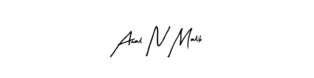 Use a signature maker to create a handwritten signature online. With this signature software, you can design (Arty Signature) your own signature for name Amal N Malik. Amal N Malik signature style 8 images and pictures png