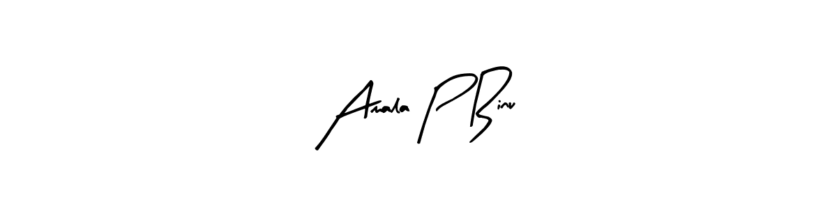 How to make Amala P Binu signature? Arty Signature is a professional autograph style. Create handwritten signature for Amala P Binu name. Amala P Binu signature style 8 images and pictures png