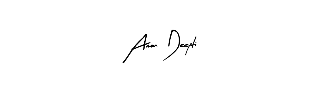 Similarly Arty Signature is the best handwritten signature design. Signature creator online .You can use it as an online autograph creator for name Aman Deepti. Aman Deepti signature style 8 images and pictures png