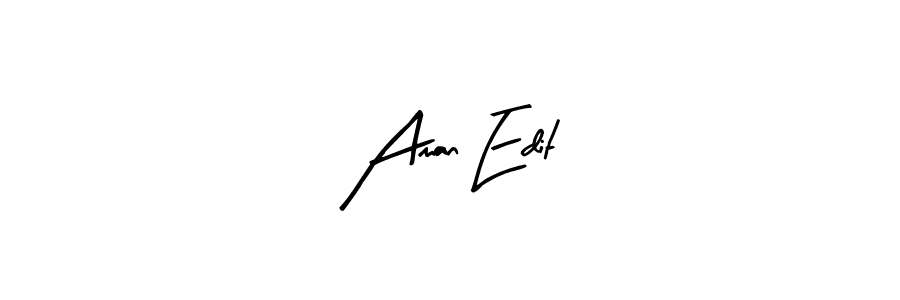 You can use this online signature creator to create a handwritten signature for the name Aman Edit. This is the best online autograph maker. Aman Edit signature style 8 images and pictures png